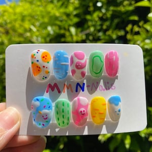 Press on nails / kawaii nails/ cartoon nails/ fake nails