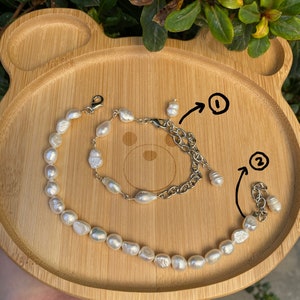 Natural pearls bracelet | handmade bracelet | natural baroque bracelet