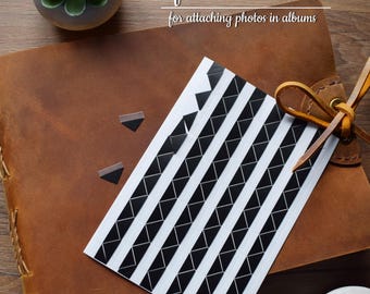 Self Adhesive Photo Corners: Scrapbook Album Mounting (100 pc Set)