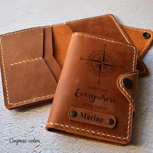 Leather passport cover/ Personalized passport wallet/ Fit for all passports size/Have a 4 leather colors/ Anniversary gift/ Adventure gift