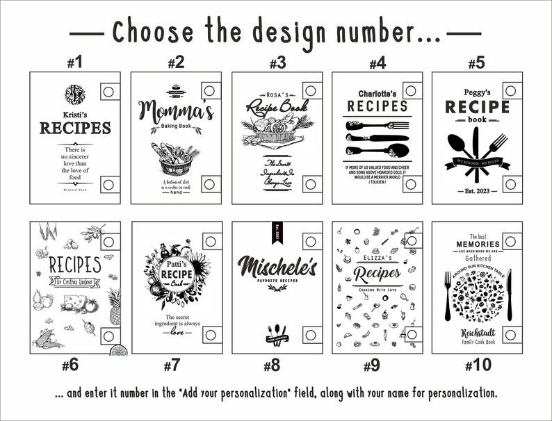 Personalized Leather Recipe Book: A5 Heirloom Cookbook, 450 Pages image 8