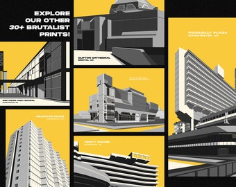ブルータリズムのポスター - 残忍な形態 - Etsy 日本 ブルータリズムのポスター - 残忍な形態 - Etsy 日本