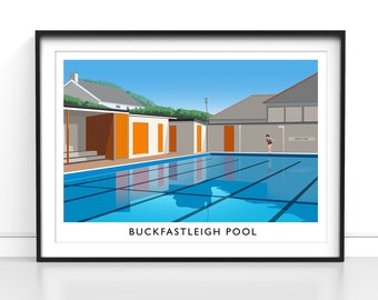 Buckfastleigh Swimming Pool Poster
