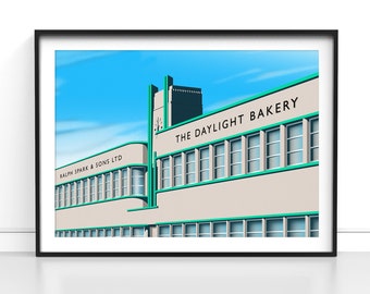 Ralph Spark's Daylight Bakery Illustration, Stockton-on-Tees