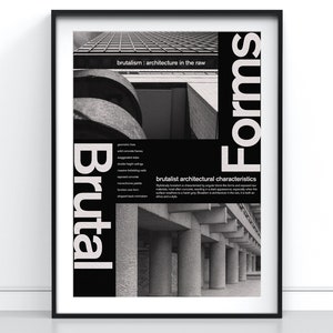 Brutalism Poster - Brutal Forms