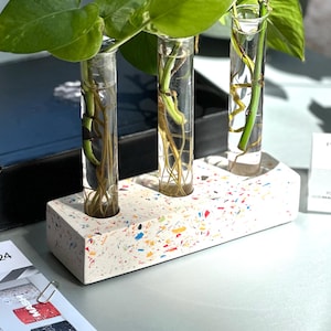 Plant Propagation Station - White Terrazzo