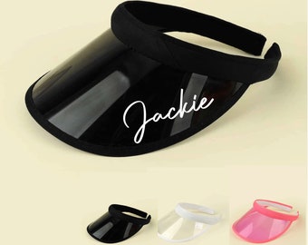 Bachelorette Party Visors •  Personalized Retro Beach Bridal Party Gifts • Pool Party • Bridal Shower Favors • Sun Visor