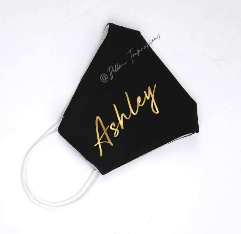 Customizable Face Mask Personalized Name Custom Mask Etsy