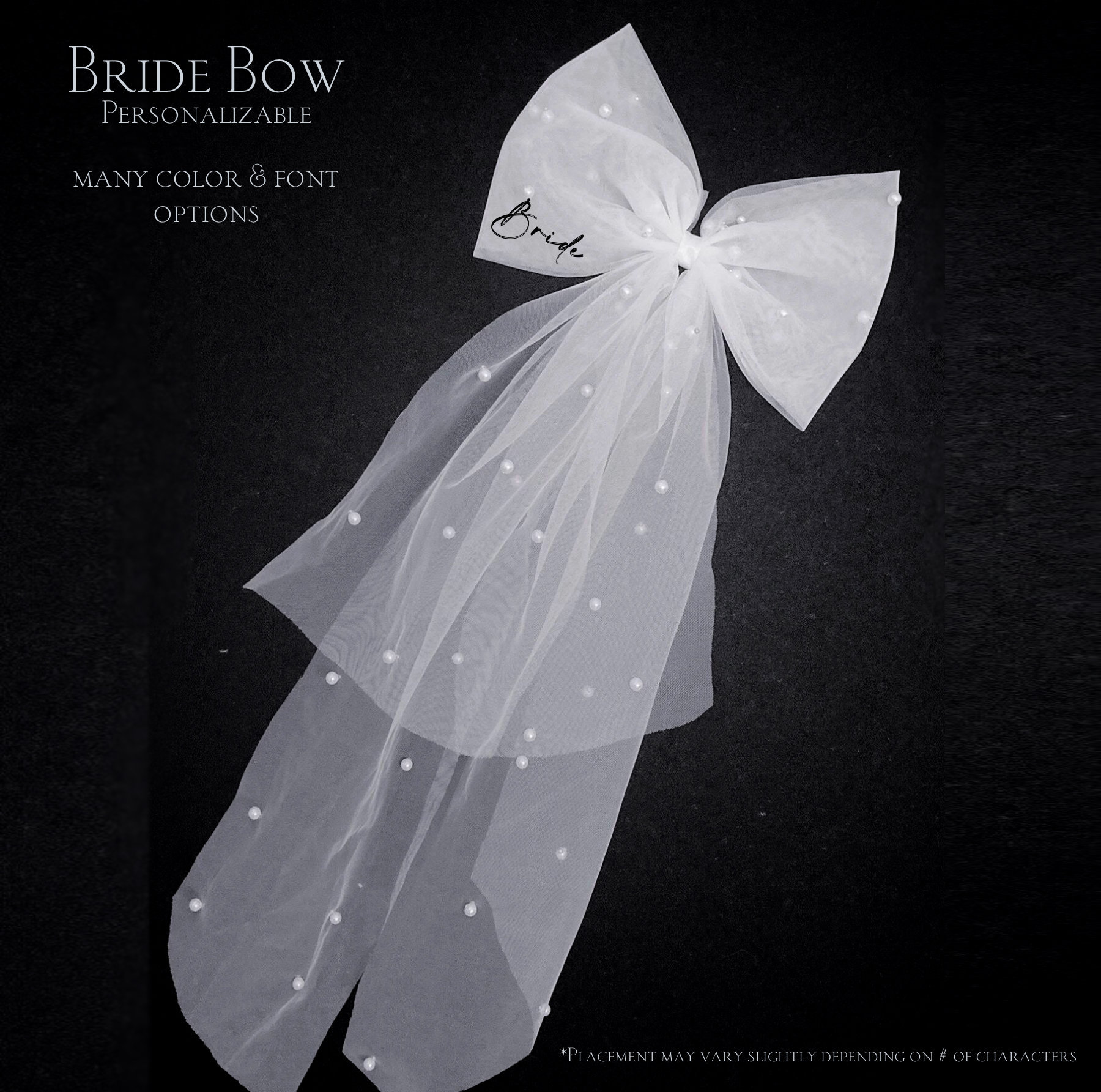 Bow Fingertip Veil - Etsy