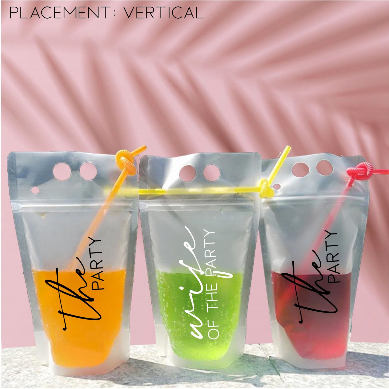 Drink Pouch bachelorette Drink Pouches Personalized Name / Etsy