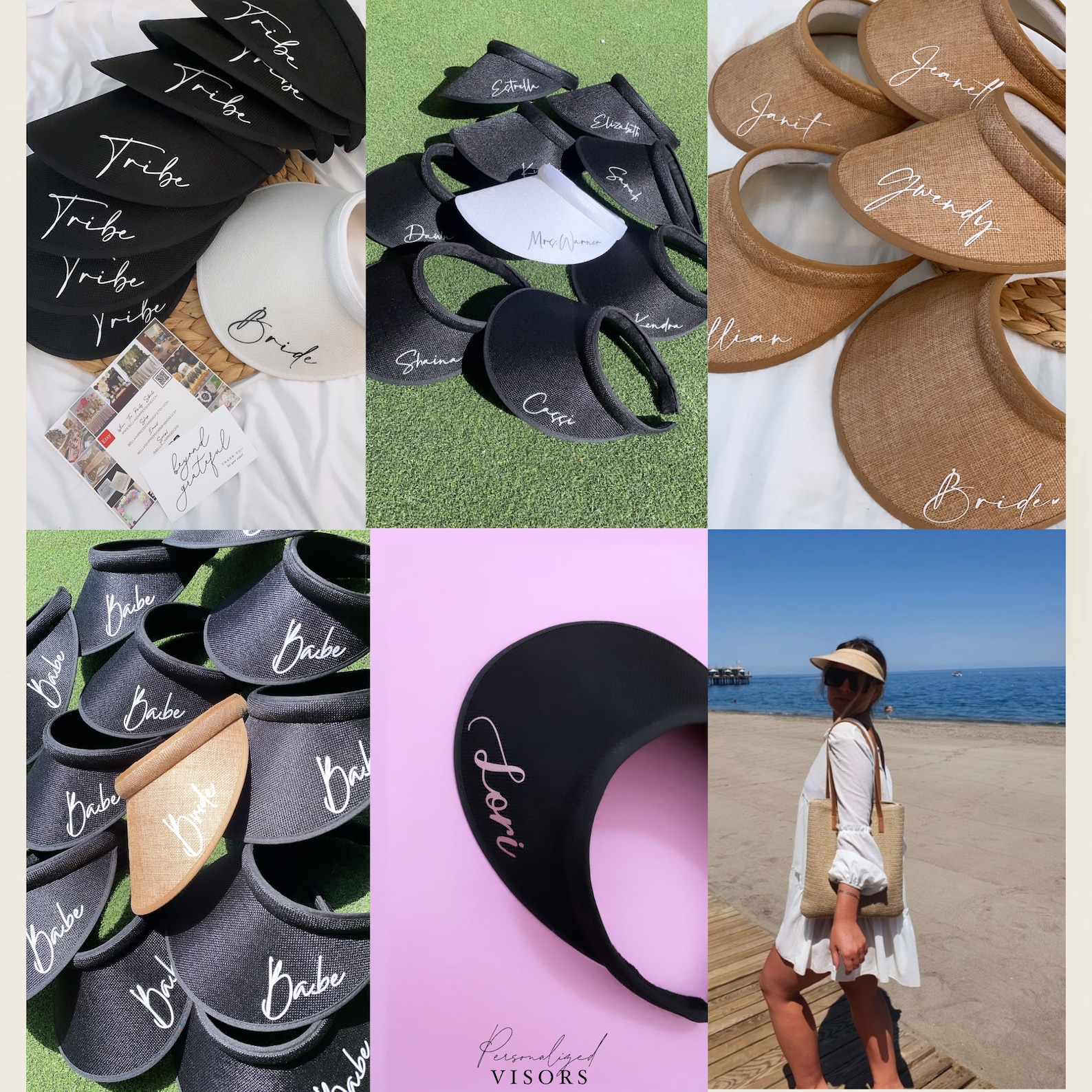 PERSONALIZED VISOR Name Visors Bachelorette Hat Etsy