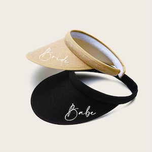 BACH PARTY VISORS •  Name visors • Bachelorette Hat • Personalized Name  • Custom Visor • Retro Visors  - Personalizable Hair Visor Gift