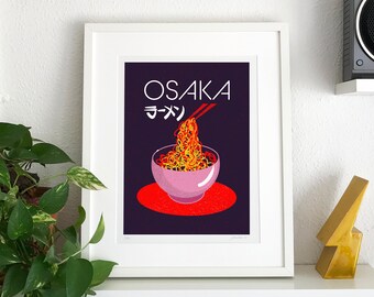 OSAKA - NOODLES - A4 Size