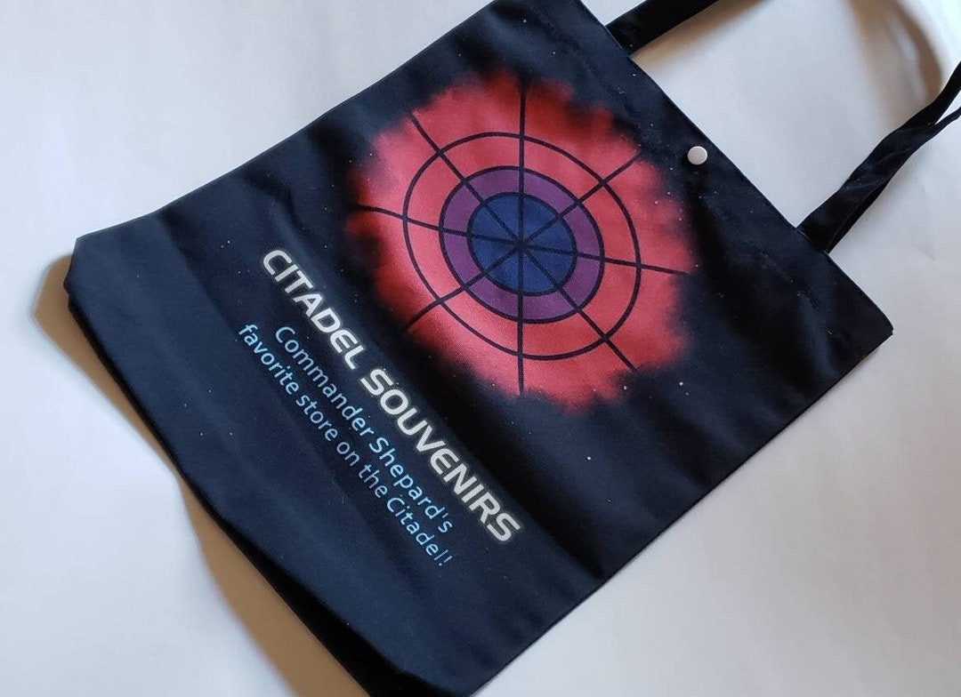 Mass Effect Tote Bag Citadel Souvenirs I'm Commander - Etsy