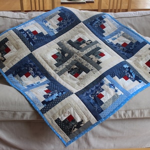 Sewing Instructions: Log Cabin Lap Quilt