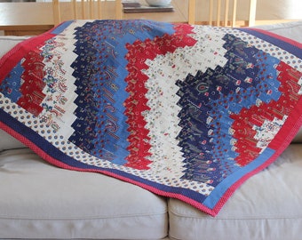 Sewing Instructions: Beginners' Bargello Lap Quilt