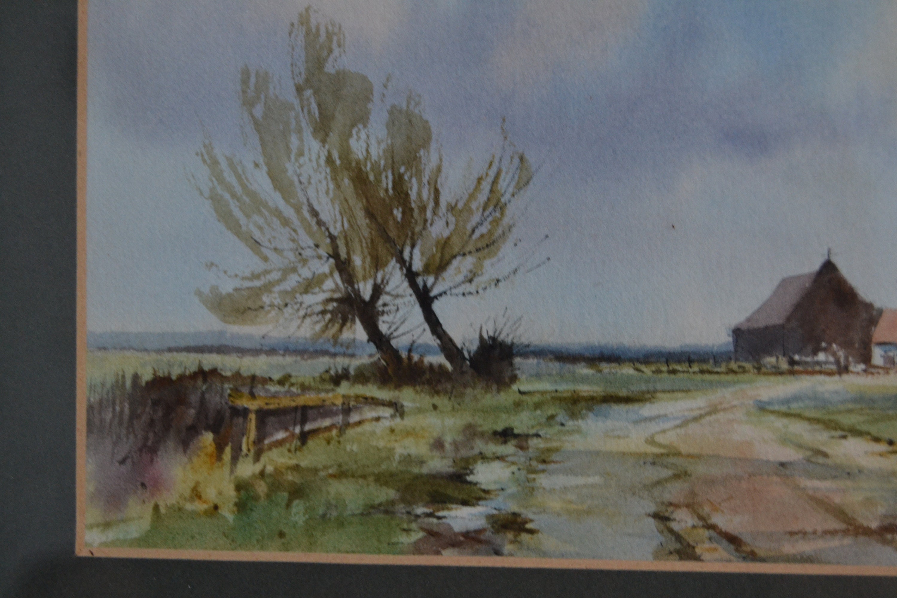 Brian Day Original watercolour painting The Marsh Etsy