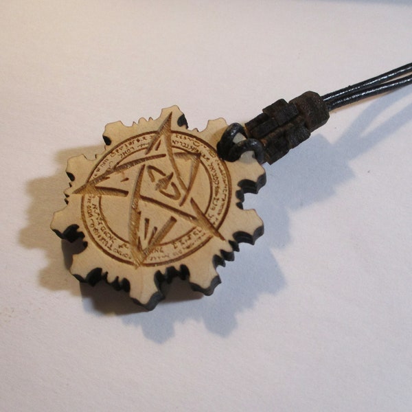 Cthulhu Elder Sign and Necronomicon Sigil Pendant Necklace