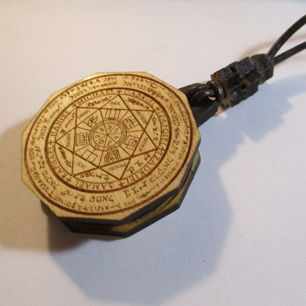 Seal of Seven Archangels / Angelic Magick Amulet Locket Necklace