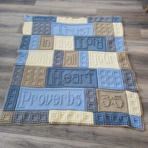 Crochet Blanket Proverbs 3:5, Trust in the Lord with all your Heart