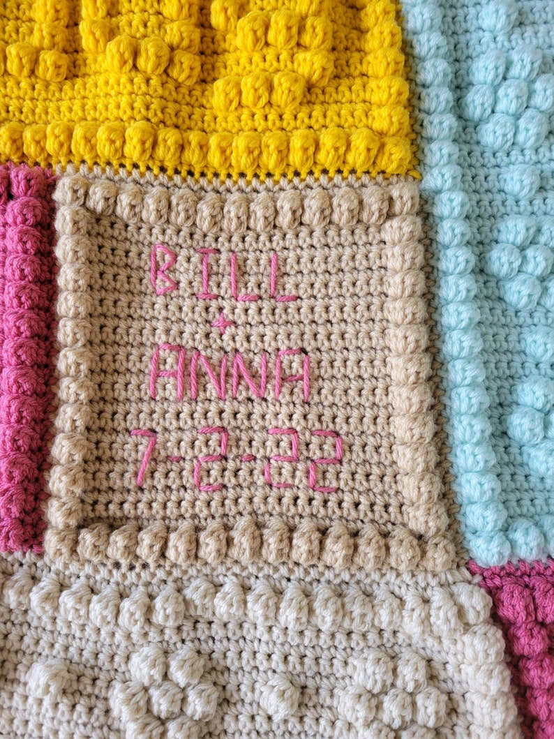 Crochet Wedding or Anniversary Blanket Etsy