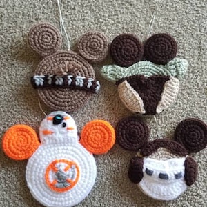 Crochet Star Wars Christmas Ornaments/Fish Extender Gifts