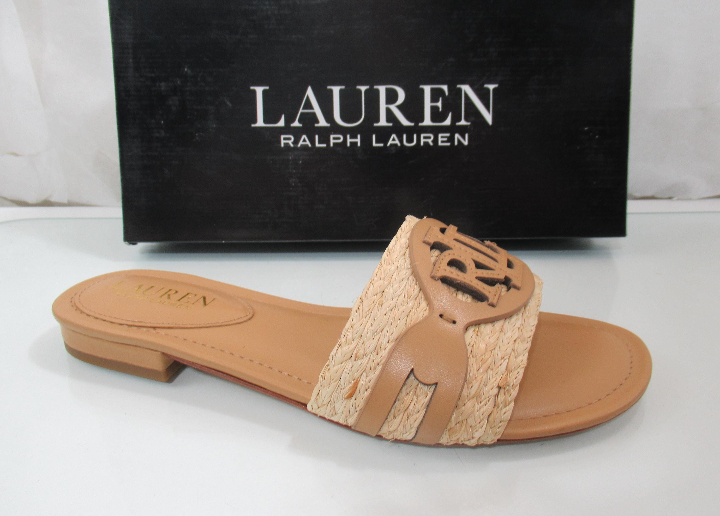 Ralph Lauren Braided Leather Thong Sandals in Brown size 9 ITALY handmade s-l1200.png main image 3