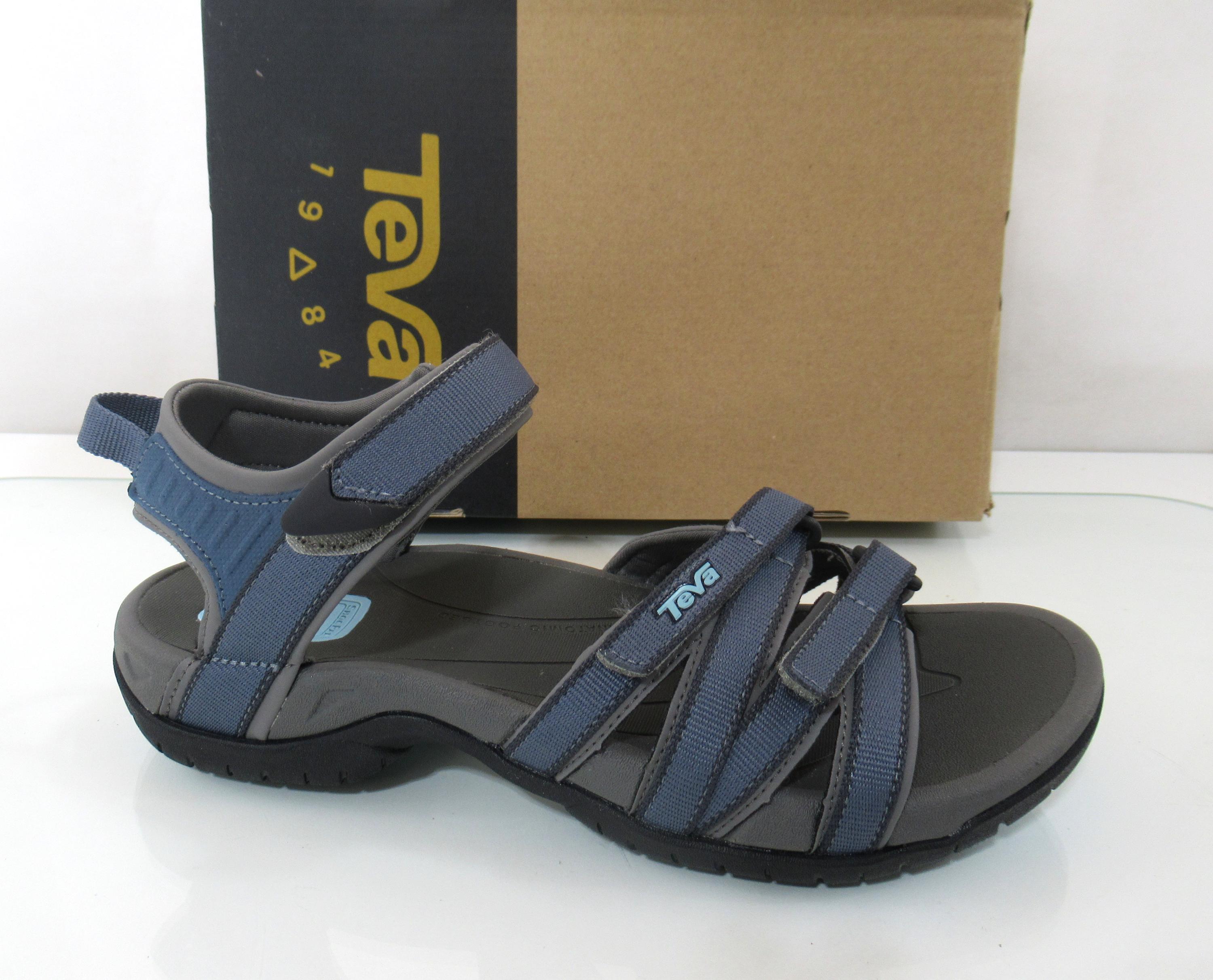 Teva Men\'s Strappy Outdoor Sandal in Blue with Tan Accent Teva Sandal - Etsy main image 2