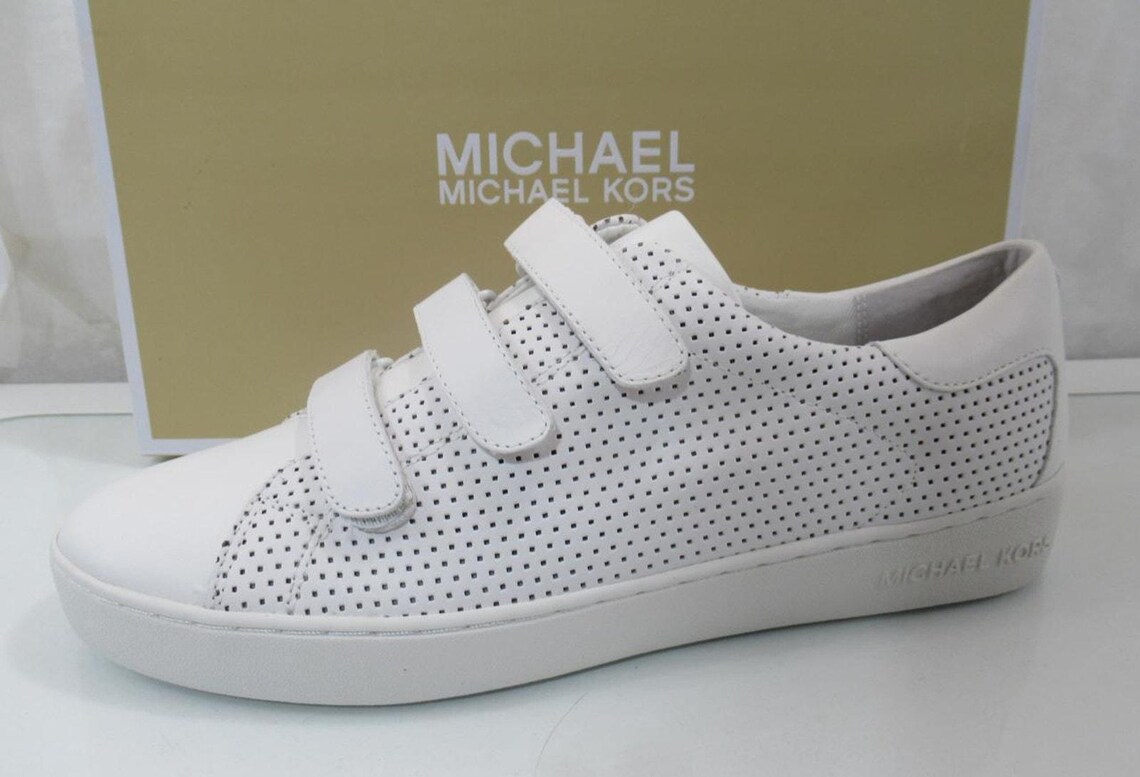 Michael Kors Craig Low Top Fashion Sneakers MK Logo Optic White Size 9.5, foto 2 de 5