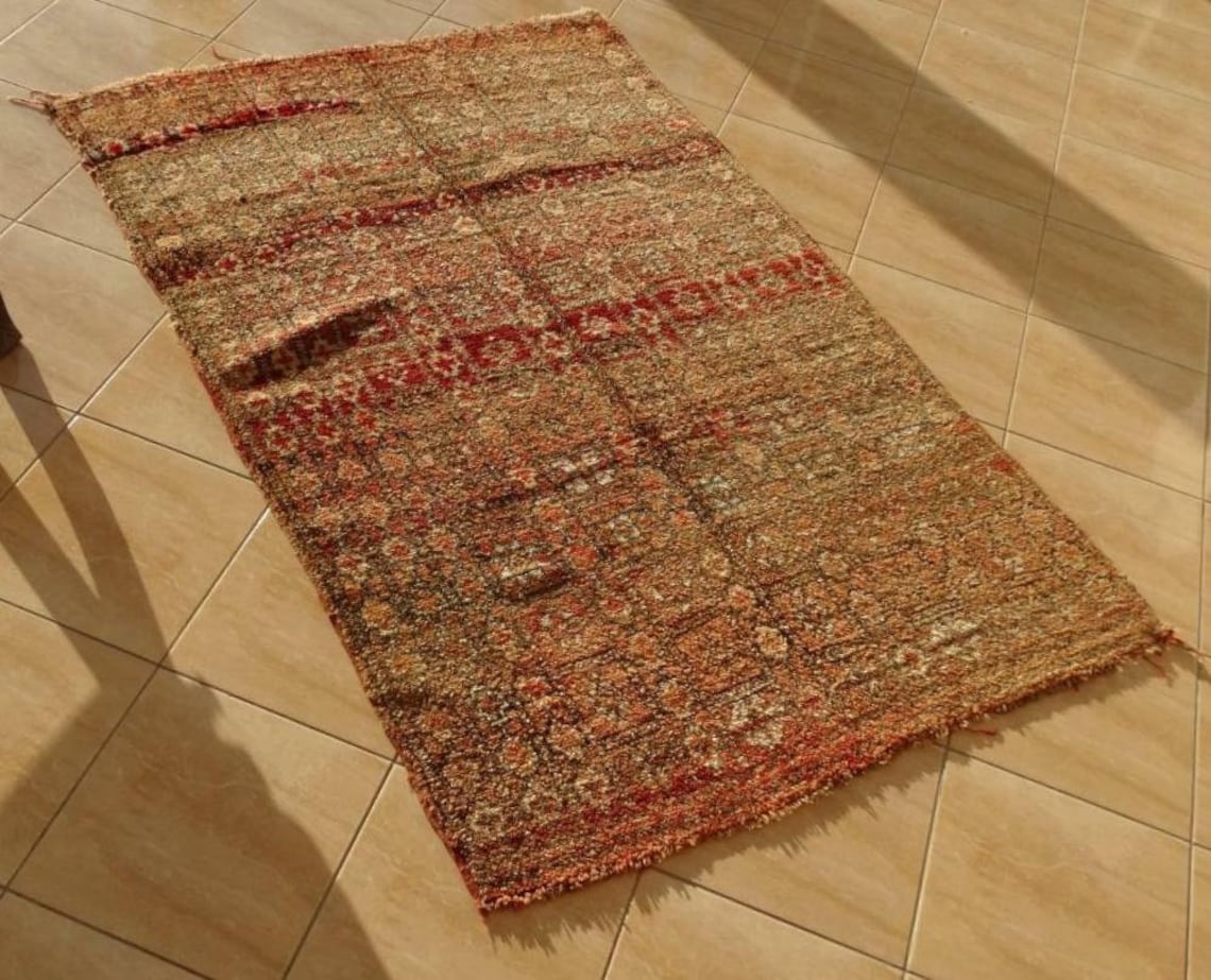 Vintage Moroccan Handmade Berber Rug Wool Rug Zemmour Carpet Etsy