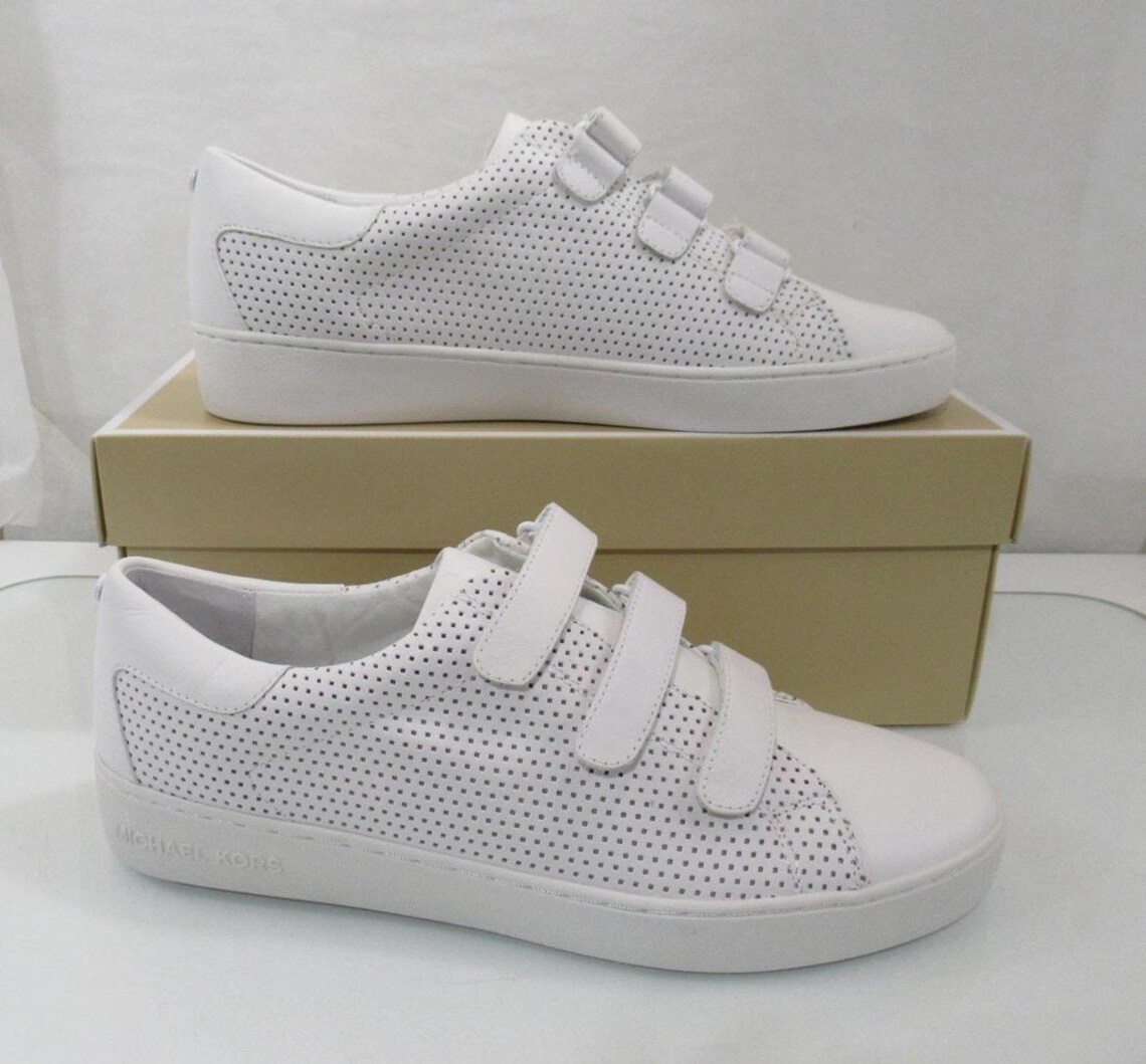 Michael Kors Craig Low Top Fashion Sneakers MK Logo Optic White Size 9.5, foto 3 de 5