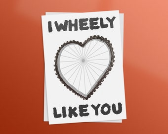 i wheely como tú tarjeta de San Valentín