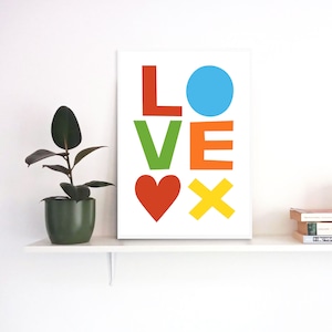 Lámina Cartas de amor OXO