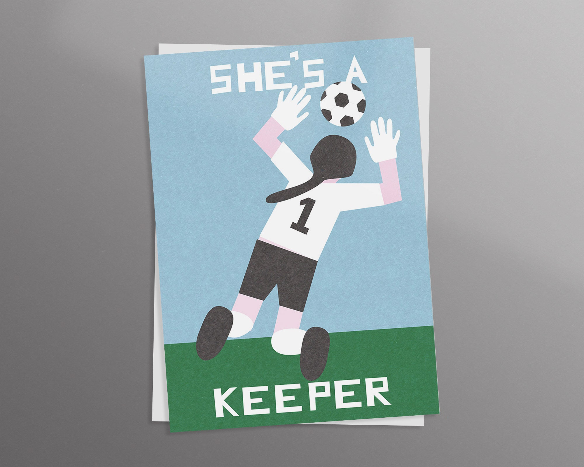 she's a keeper valentine's card