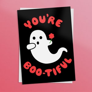Valentijnskaart Je bent een boo-tiful Ghost Pun