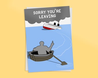 sorry you're leaving card