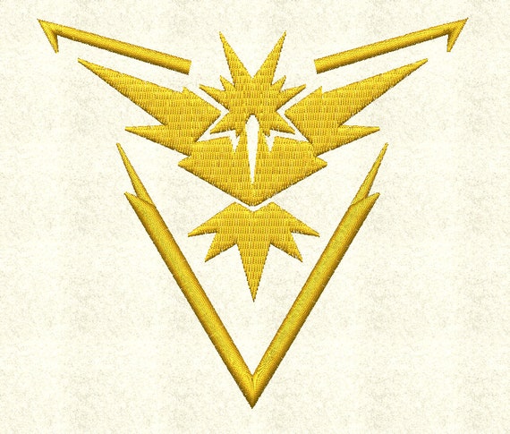 Team Instinct Logo Pokemon Go 6x6 Pes Machine Embroidery Etsy