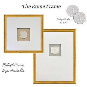 Rome Frame | Custom Framed Intaglio Art | Handmade Wooden Frame | Wall Art | Multiple Sizes | Wedding Gift