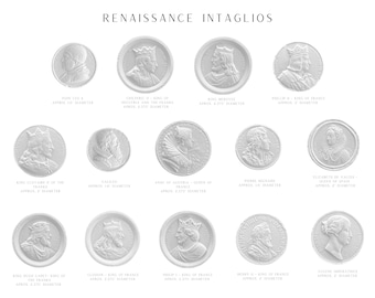 Renaissance Grand Tour Intaglios | Plaster Intaglios | Cherub Grand Tour Intaglios Gems Medallions | Home Decor | HIGH END QUALITY