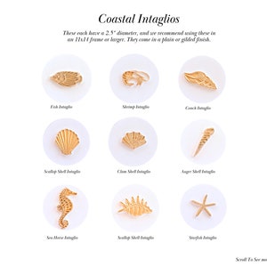 Plaster Intaglios | Coastal Intaglios | White Grand Tour Intaglios Gems Medallions | Home Decor | HIGH END QUALITY