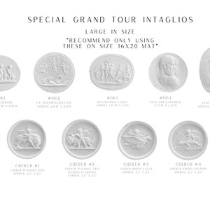 Special Grand Tour Intaglios - Plaster Intaglios - Cherub Grand Tour Intaglios Gems Medallions - Home Decor - HIGH END QUALITY