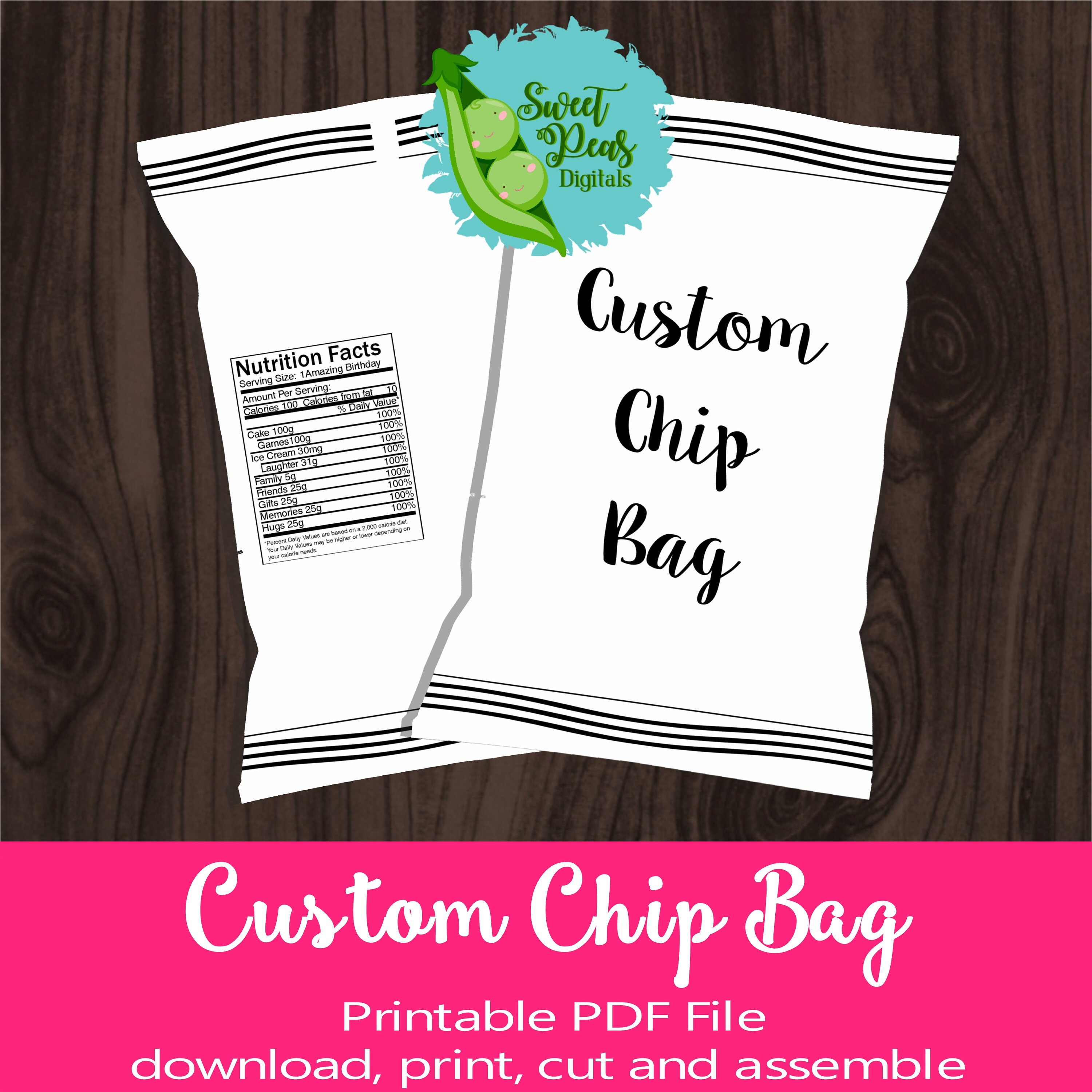 custom chip bag paper