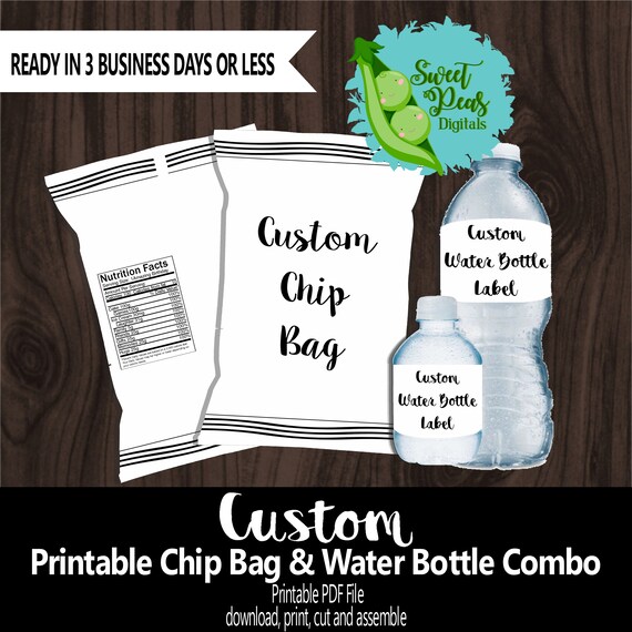 Custom Chip Bag with Water Bottle Combo Il_570xn