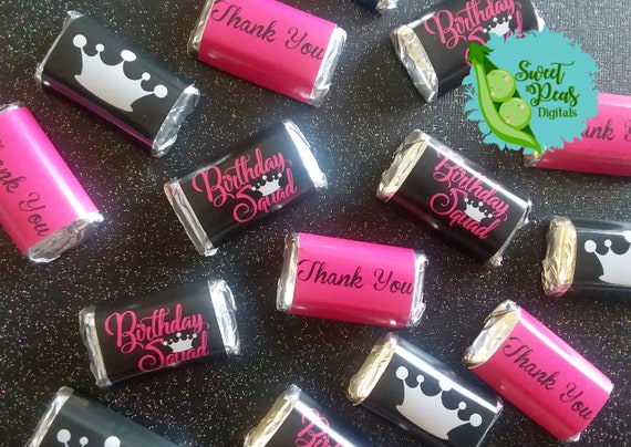 Birthday Squad Miniature Candy Bar Wrappers Il_570xn