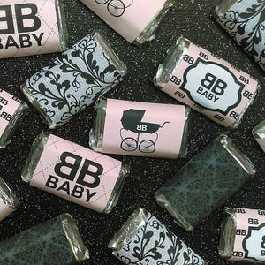 Fashionable Baby Shower Miniature Candy Bar Wrappers image 1