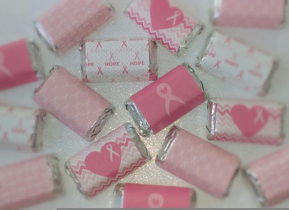 Breast Cancer Awareness Miniature Candy Bar Wrappers Il_570xn