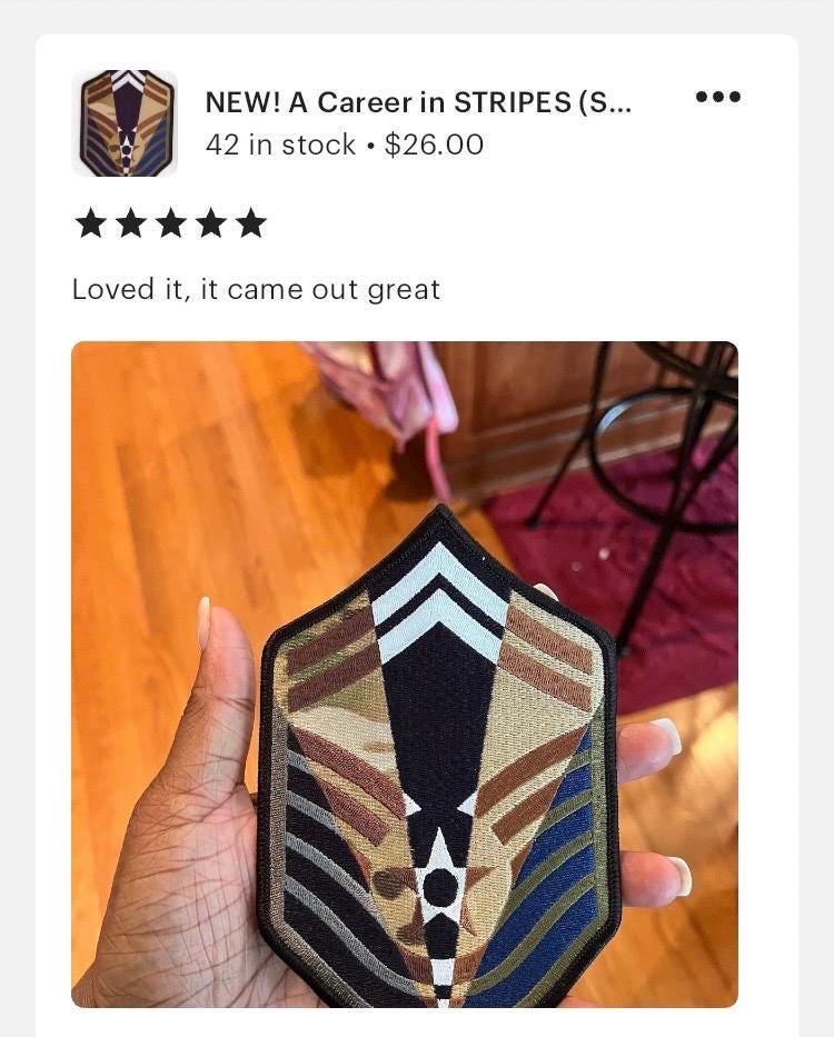A Career in STRIPES smsgt 5 color Multi pattern Etsy