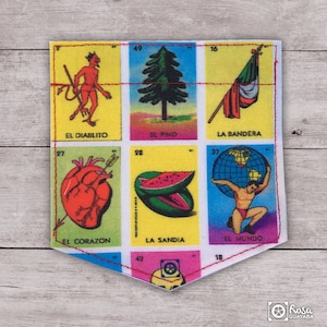 Loteria board Sticky Pocket Patches - Patch for Tshirts