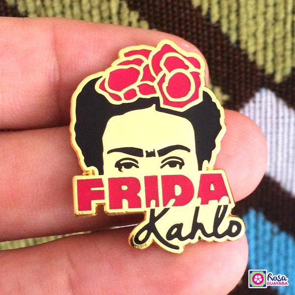 Frida Kahlo "Eyes" enamel pin - enamel pins - Label pin - Frida Kahlo Gift