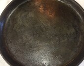Vintage Wagner Unmarked 11 1 4 quot Cast Iron Griddle Skillet Made in USA